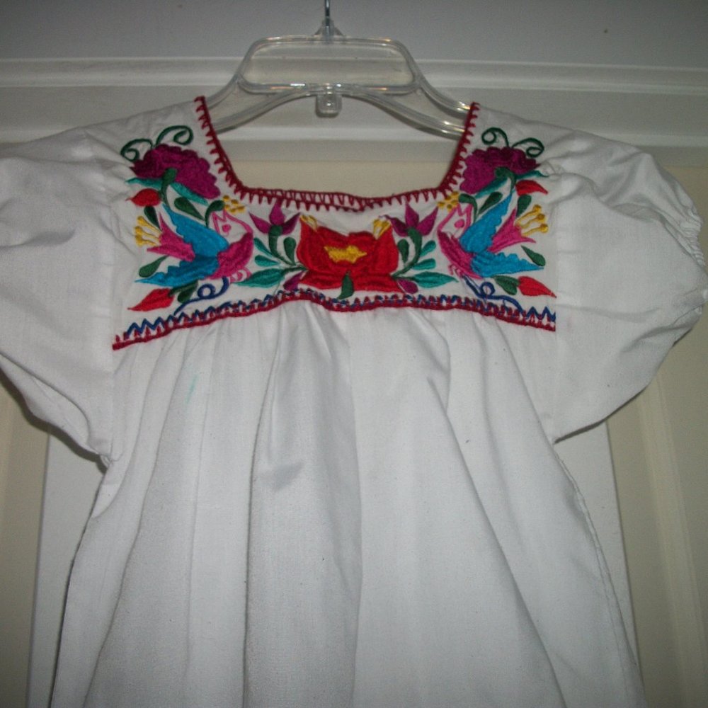 SWEET MEXICAN EMBROIDERED GIRLS BLOUSE 6